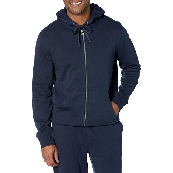 Men's Long-Sleeve French Terry Full-Zip Hoodie Available in Big & Tall